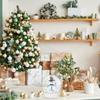 DIY Clear Plastic Crystal Ball Christmas Snowball with Screw-On Lid for Holiday Desktop And Hanging Decorations