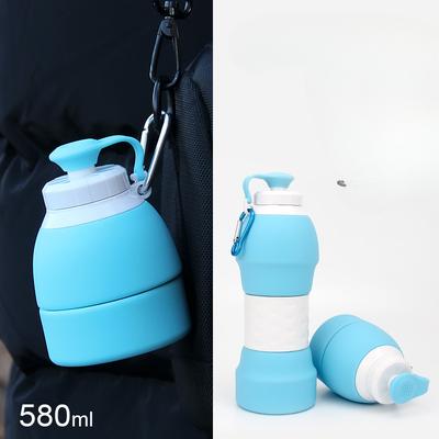 Folding Sports Water Bottle Silicone Folding Cup Portable Silicone Water Bottle Outdoor Sports Water Bottle.