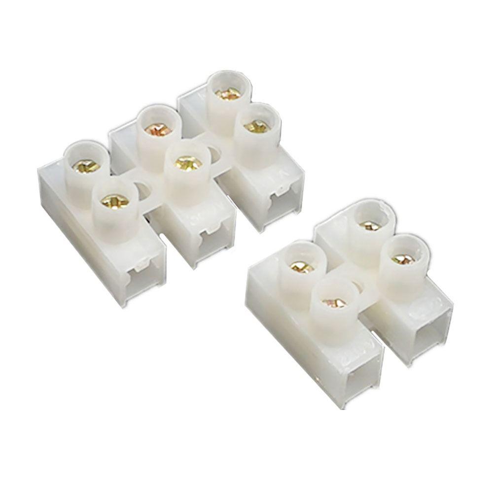 20Pcs Plastic LED Lighting Terminal Block 2P/3P Screw Cable Connector Lighting Decoration
