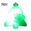 Holiday Event Raffle Gifts Christmas Light Up Rings, Glow in The Dark Party Supplies, Funny Favors for Kids Santa Snowman Tree Snowflake LED Flashing