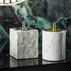 Nordic Round Square Marble Toothpick Holder Home Hotel Luxury Cotton Swab Toothpick Box Storage Jar Desktop Ornament Home Decor