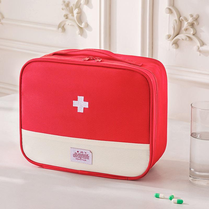 Foldable Large-Capacity Medicine Box: Dustproof & Moisture-Proof First Aid Travel Storage Bag