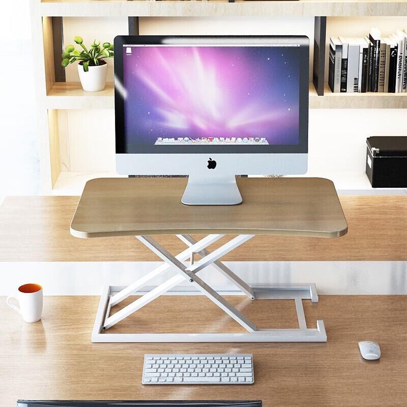 Homeglen Pneumatic Standing Desk Converter with Keyboard Tray