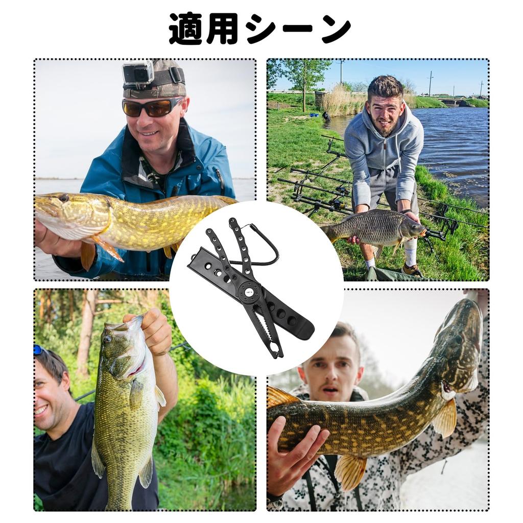 PAVIKE Fish Catcher Fish Grip Alligator Grip Fish Grabber Fish Pliers Easy to Grip Portable Design Fishing Gear Tooth-Shaped User-Friendly Non-Slip