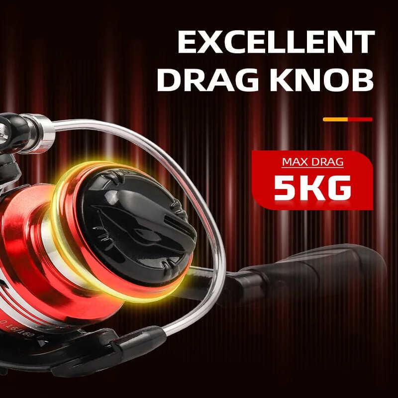 New Mini Spinning Reel 500/800 Series Metal Head High Strength Body Suitable for Ocean  Beach Bait Multifunctional Fishing Tackle