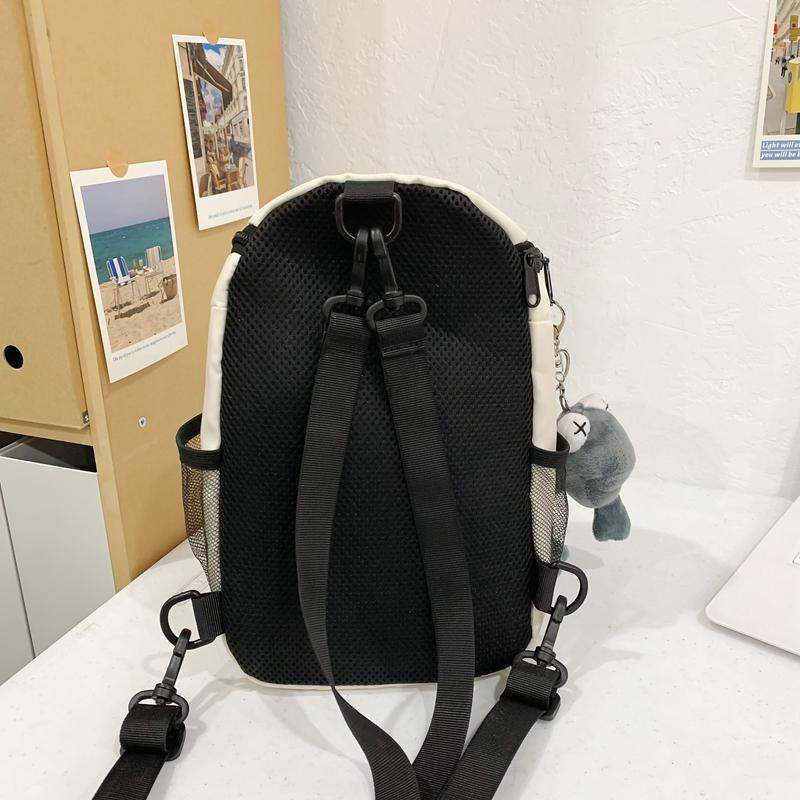 Large Capacity Chest Bag Women's College Student Shoulder Crossbody Bag Multi-functional Backpack