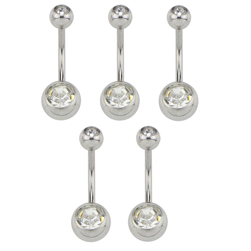 Kit d'Ornements de Piercing Corporel 16 pièces avec Pack d'Aiguilles Septum Nombril Outil Accessoires