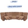 Cover Full Elastic Sofa Slipcover 5 Seater Corner Recliner Couchcover Sectional