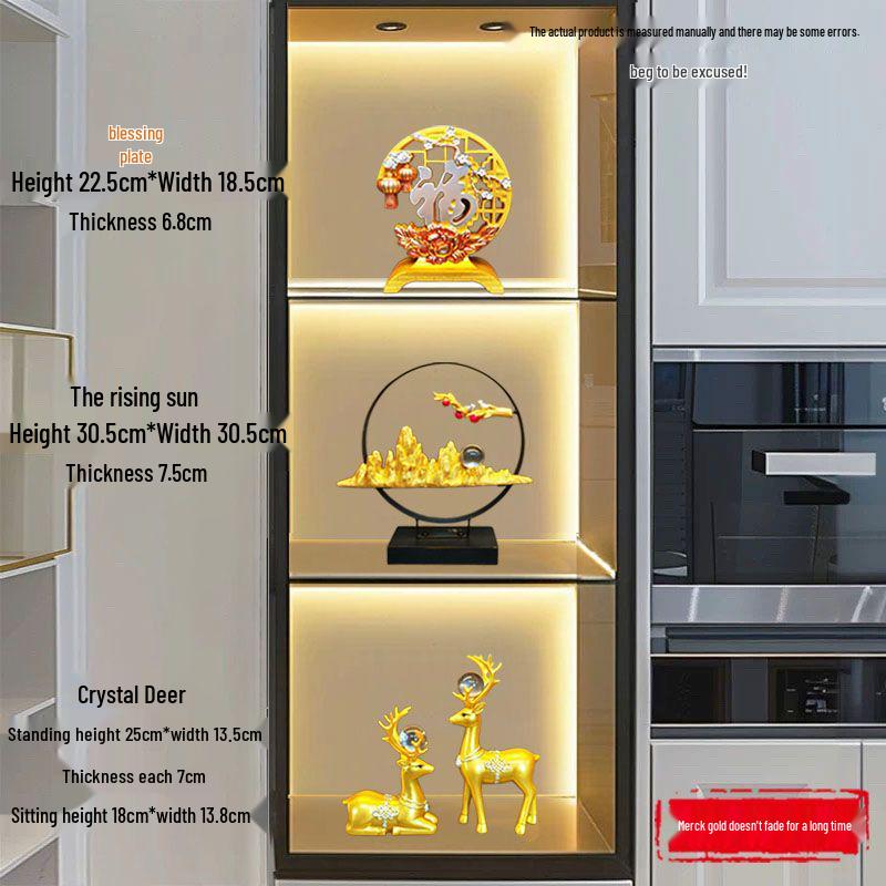 Luxury Wine Cabinet Ornaments for Living Room Entrance Decoration