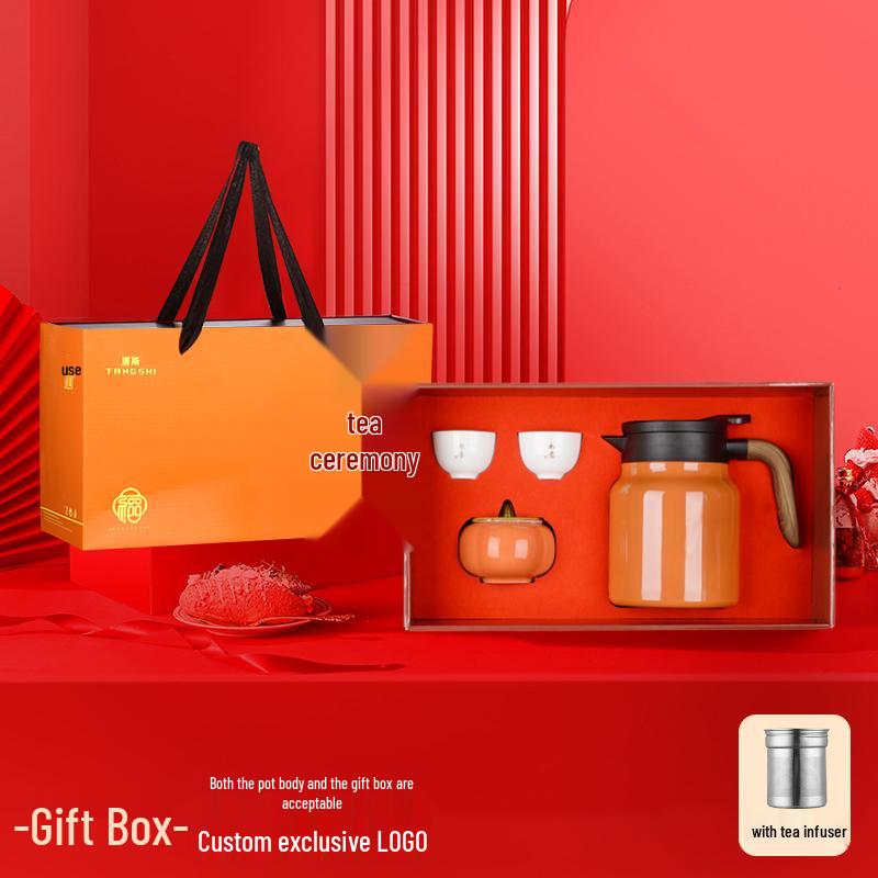 Tangs 316 Stainless Steel Large Capacity Teapot & Thermos with Tea Leaf Separator for Stewing Old White Tea