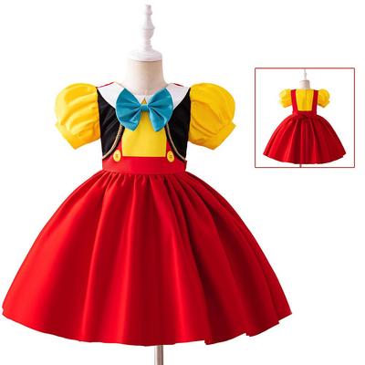 Long-Nose Pinocchio Kids' Cosplay Costume with Puffy Skirt for Halloween Performances