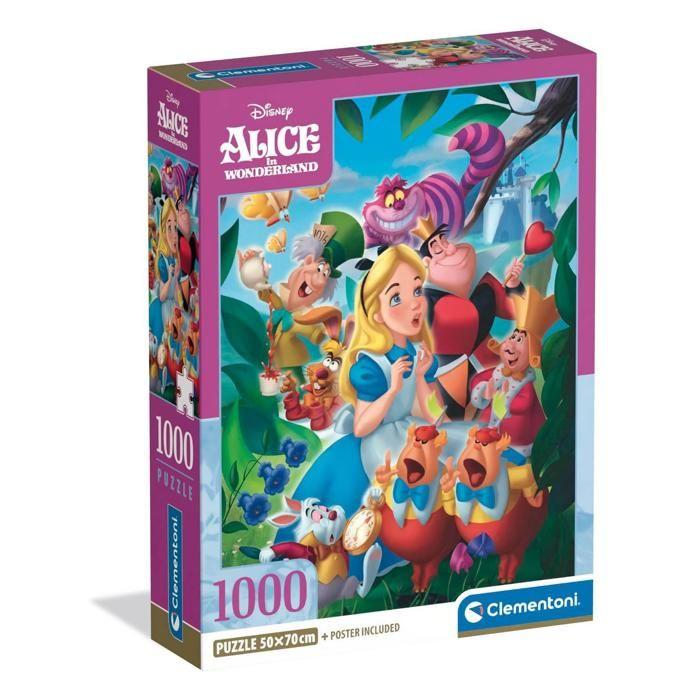 Puzzle Compact 1000 pièces : Alice au Pays des Merveilles