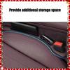2pcs Car Seat Gap Filler Organizer Waterproof Car Seat Gap Plug Strip with 2 Grooves Seat Gap Storage Auto Interior Accessories