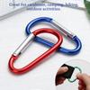 Flerfarget aluminiumsutstyr Legering karabiner Klatreknappspenne nøkkelring Camping Vandring Krok