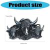 Geprägte Gürtelschnalle mit dreifachem Bullenkopf-Design für stilvolle Taillengürtel-Accessoires Gürtelschließe Einfache Montage