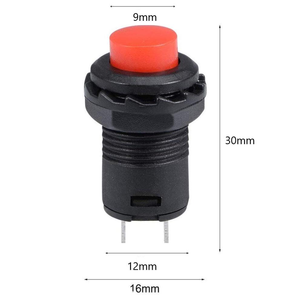Push Button Button Switch SPST Self-locking Switch 12v-250v