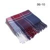 Autumn and winter new college style boys and girls couple plaid scarf air conditioner shawl Tonglu