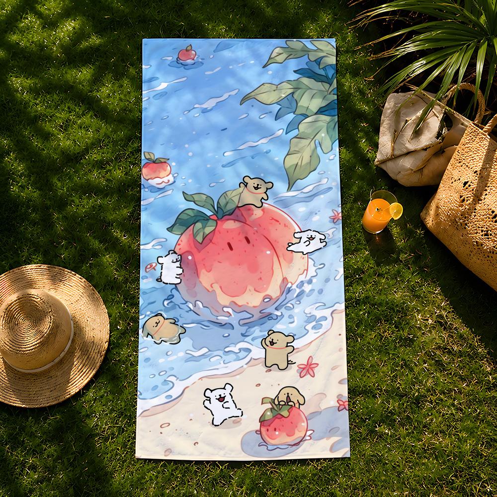 Animal M-Maltese Towel Beach Towel, Quick Drying Absorbent Bath Towel For Swim,Gym,Camping,Outdoor Hot
