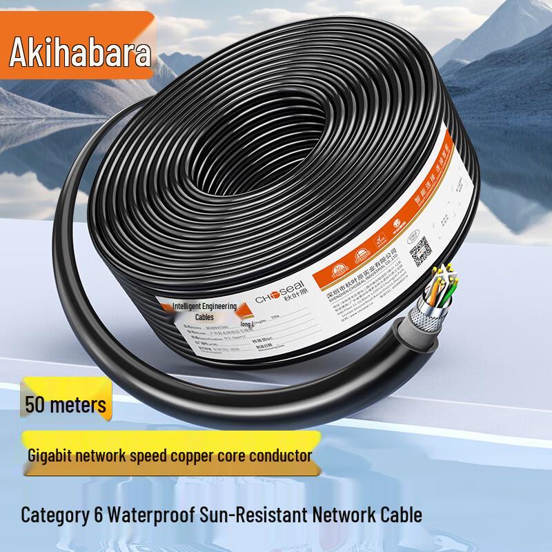 Choseal Cat6 Gigabit Outdoor Double Shielded Network Cable
