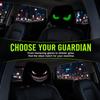 2PCS Funny Face Printing Car Seat Cover Black Car Headrest Protector Car Headrest Cover  Halloween
