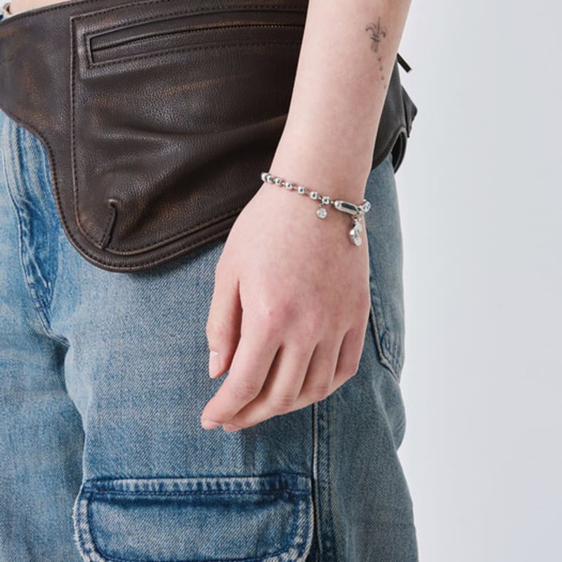 cozywaveclub BIRTHDAY BALL CHAIN BRACELET_12C (4mm)