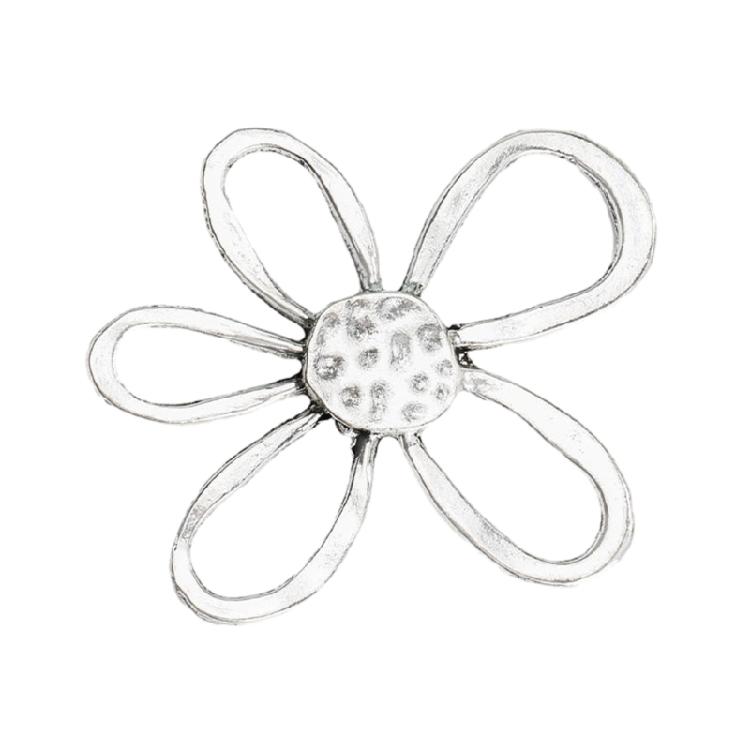 Elegant Irregular Flower Choker Necklace for Women Hollow Out Flower Beads