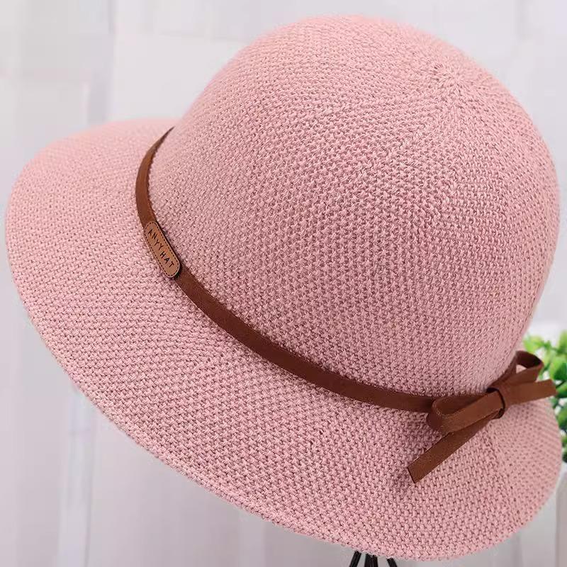 Hat Women's summer sunshade basin hat Thin cool hat Sunscreen breathable bucket hat