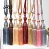 Long Fringe Curtain Holders 1 Pair Tassel Tiebacks Decorative Ties Elegant Fringed for Window Curtains Door Home Decor