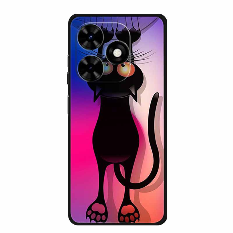 For Tecno Spark Go 2024 Case Luxury TPU Silicone Soft Back Cover Phone Cases for Tecno SparkGo 2024 BG6 Shockproof Flower Fundas