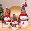 Christmas Snowman Plush Ornaments and Santa Doll Photo Props for Store Displays