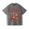 T-shirt da uomo in cotone alla moda Harajuku Vacanza Estate Manica corta Girocollo Polpo Ubriaco Lavaggio Vintage Design Giapponese T-shirt