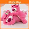 Adorable Pink Strawberry Bear Plush Toy Soft Cuddly Pillow Gift For All Occasions