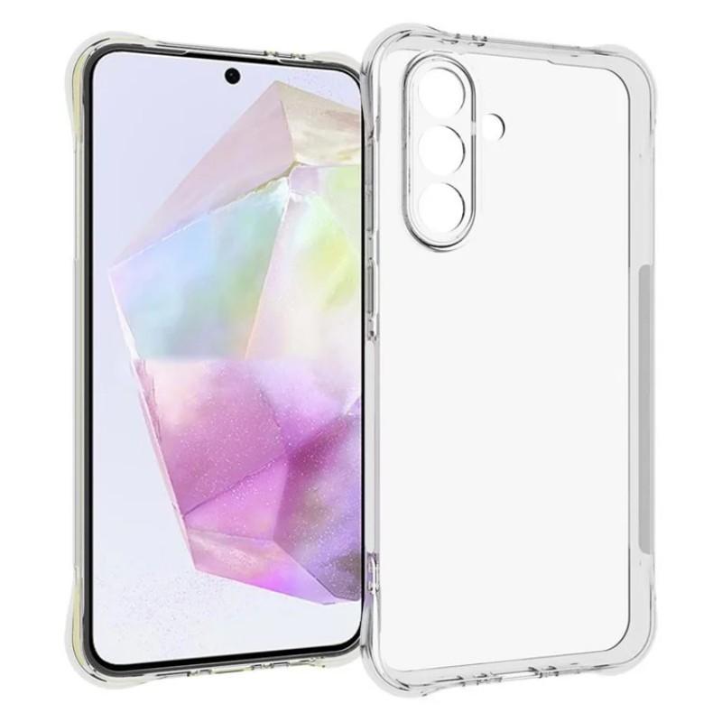 For Samsung Galaxy A56 5G Clear TPU Case WANLONFENG TM Series 2.0mm Phone Back Cover