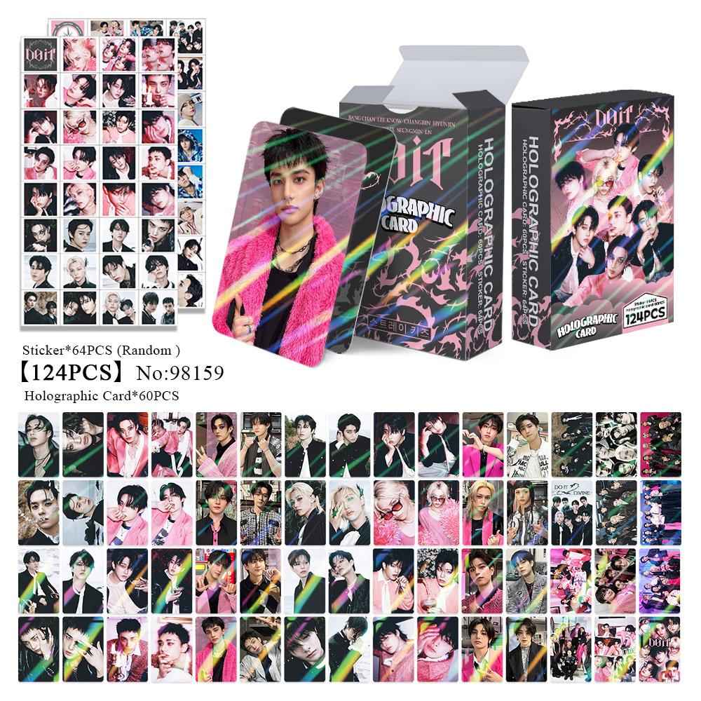 124Pcs  Card Stray Kids Card Boy Group Album "DO IT"Pocards Lomo Hyunjin Felix LeeKnow Han BangChan  Album Fans Gifts