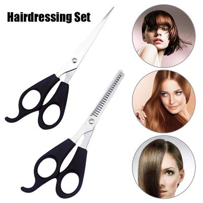 1 Stück oder 2 Stück/Set Salon Edelstahl Zähne Schere Schönheit Ausdünnung Trim Pony Haarschere Haarschneiden Styling Werkzeug Friseur Set