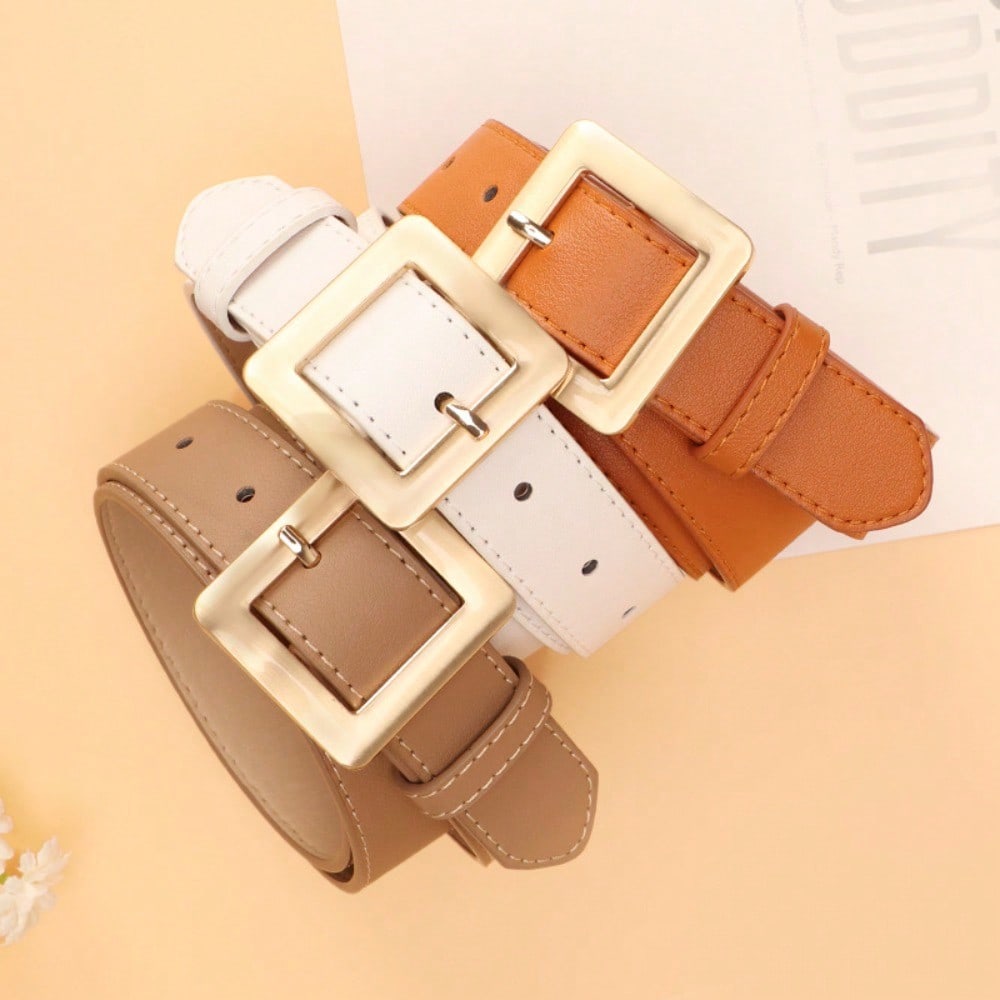 Simple and Versatile Belt, Women's Fashion Trendy and High-end Women's Belt, Decorative Jeans Belt
