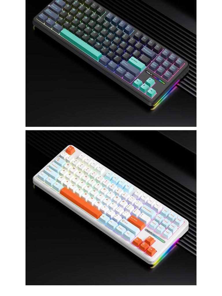 Wolfspider F87Pro Wireless Mechanical Gaming Keyboard - Customizable, Three-Mode, Bluetooth, Gasket Structure, Hot-Swappable.