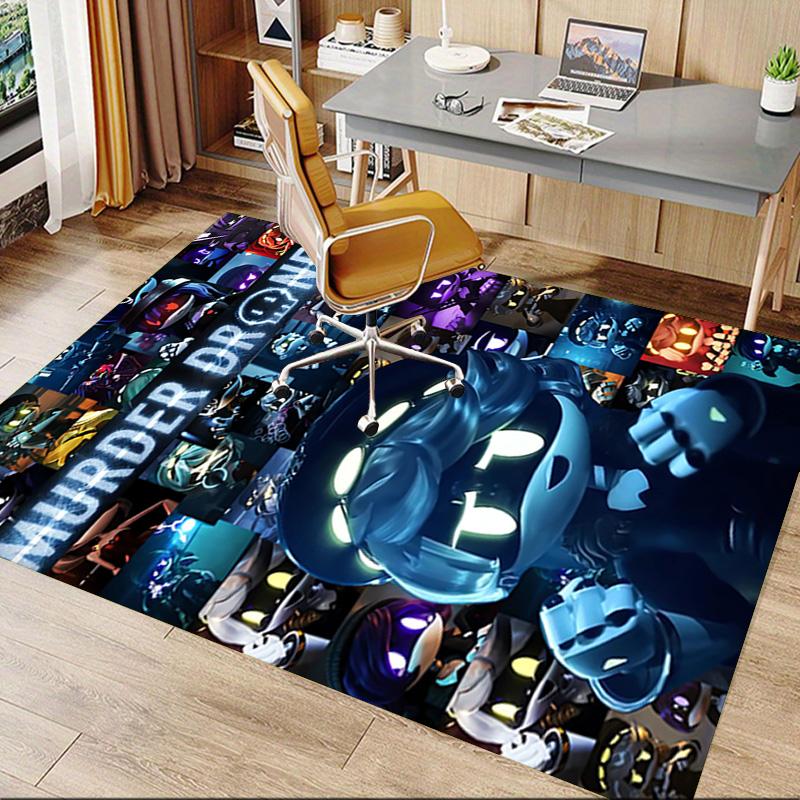 Murder Drones Collage Carpet For Playroom Bedroom Living Room Sofa Home Decorkids Game Area Rug Nonslip Floor Mat