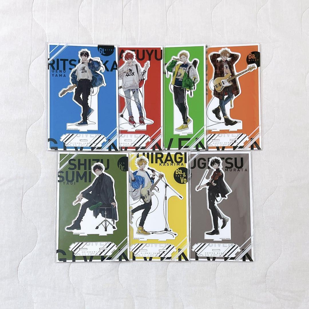 

Used Given Movie Exhibition 2024 Big Acrylic Stand 7 Types Complete Set