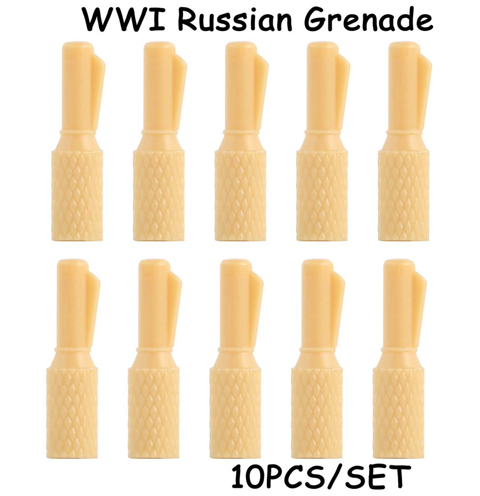 MOC WW2 Military Oil Barrel Weapons Box Building Block Set War Scene Accessories Bullet Motorcycle Sandbag Block Bricks Toys  Playsets