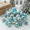 34pcs Delicate Christmas Tree Pendant 4/5/6/8cm Hanging Ornament DIY Supplies Christmas Ball Office