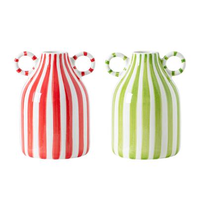 Jarrón de Flores Cerámico Maceta Contenedor de Plantas Adorno de Mesa Jarrón Decorativo Arreglo Floral para Decoración de Dormitorio Oficina