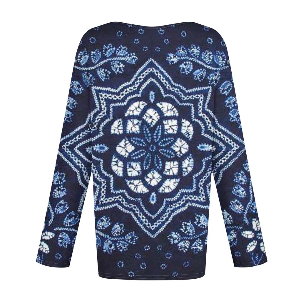 Women's T-shirt Printed Long Sleeved Raglan Sleeves, Daily Fashion Basic V-neck Regular Top