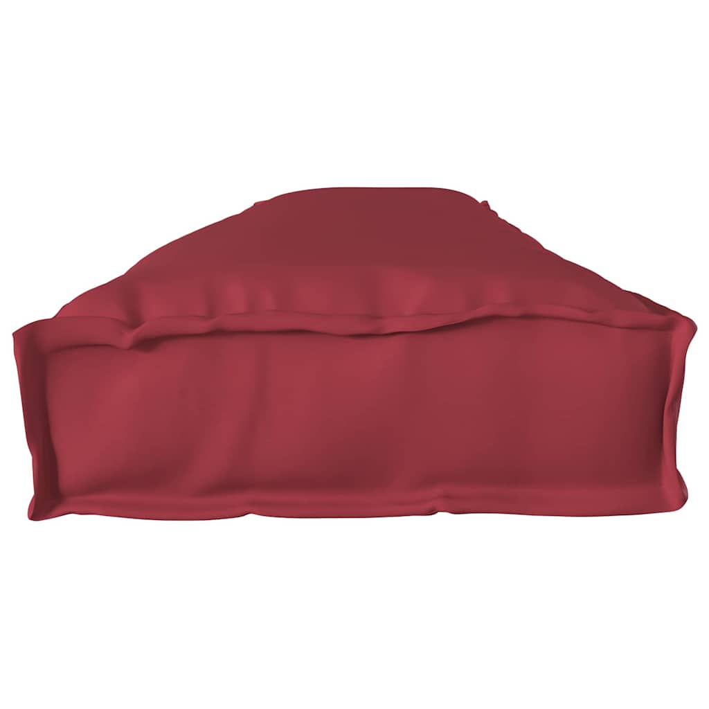 Pallet Cushion Set 2 Pcs Burgundy 200 X 40 X 8 Cm Oxford Fabric