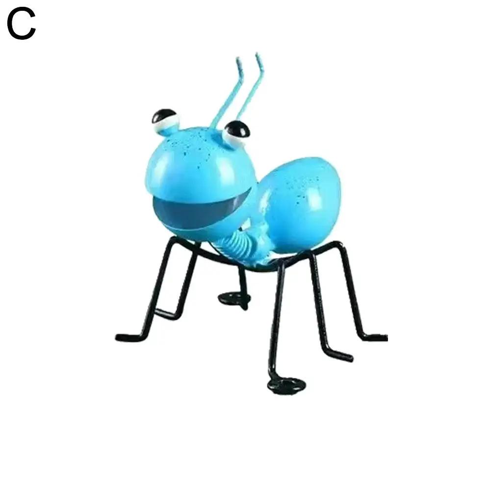 Iron Art Ant Statue Garden Decor Figure Stand Ant For Outdoor Yard Lawn Decoration Ant Sculpture Home Desktop Decor A3Y5