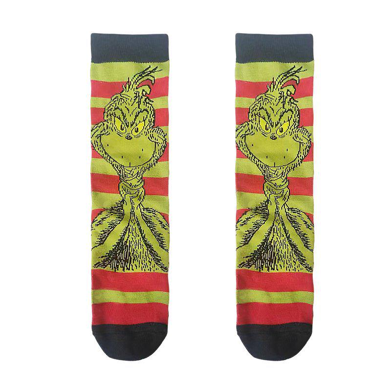 Trendy Monster Pop Christmas Socks for Men & Women - Cotton Festival Gift