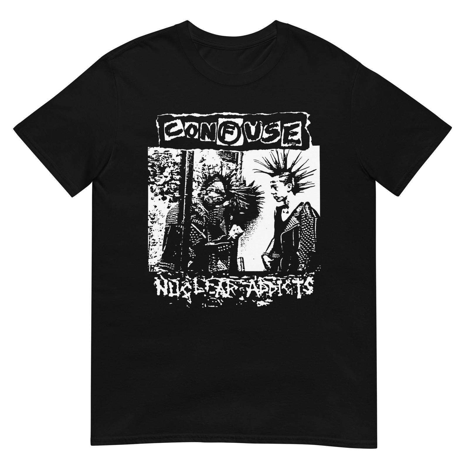 CONFUSE - NUCLEAR ADDICTS - PUNK T-Shirt Japanese Punk Hardcore 80 s Disorder S разноцветный