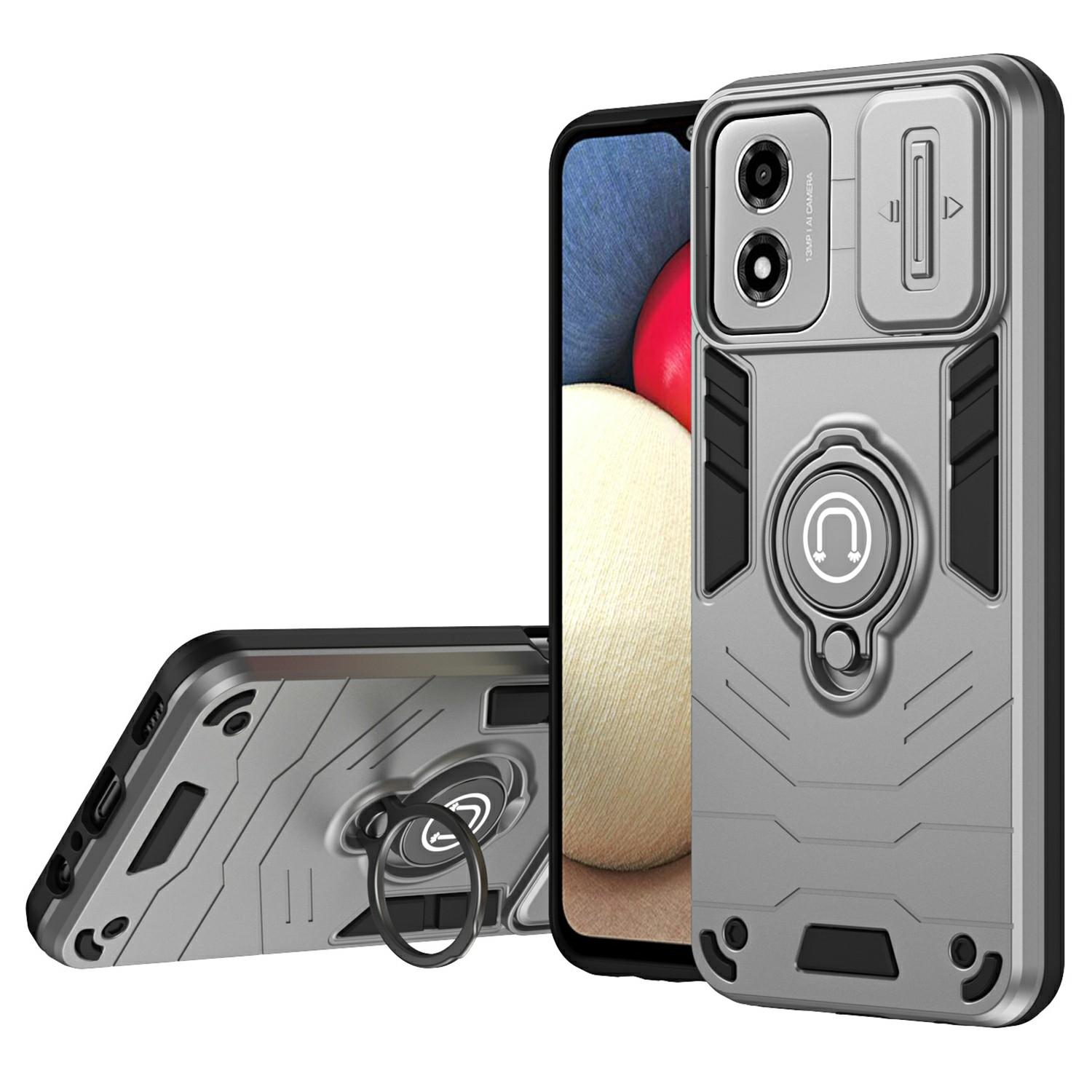

Чехол для Motorola Moto E14 4G Слайд Camshield Подставка PC+TPU Чехол для телефона A