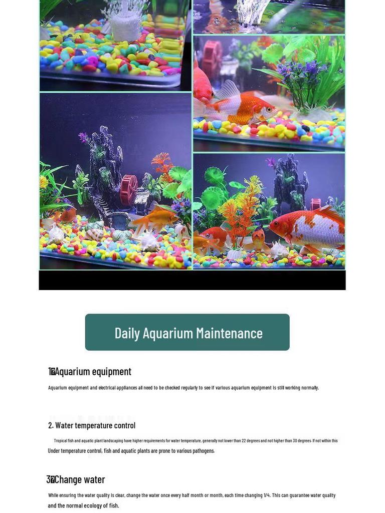 Acuario de Cristal Dorado Ultra Blanco para Salas de Estar, Oficinas, Vestíbulos de Hoteles - Pantalla Ornamental Grande