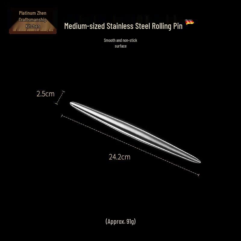 Bozhen Jiangchu 304 Stainless Steel Rolling Pin